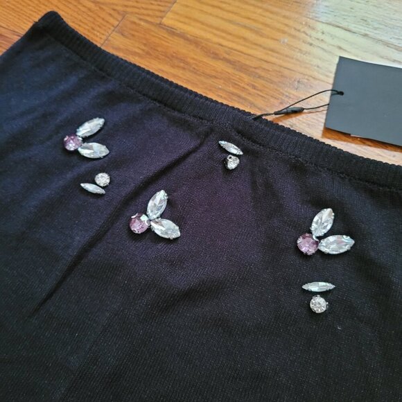 NWT ZARA | Lingerie Rhinestone Strapless Tube Top | Sz. S - Picture 2 of 6